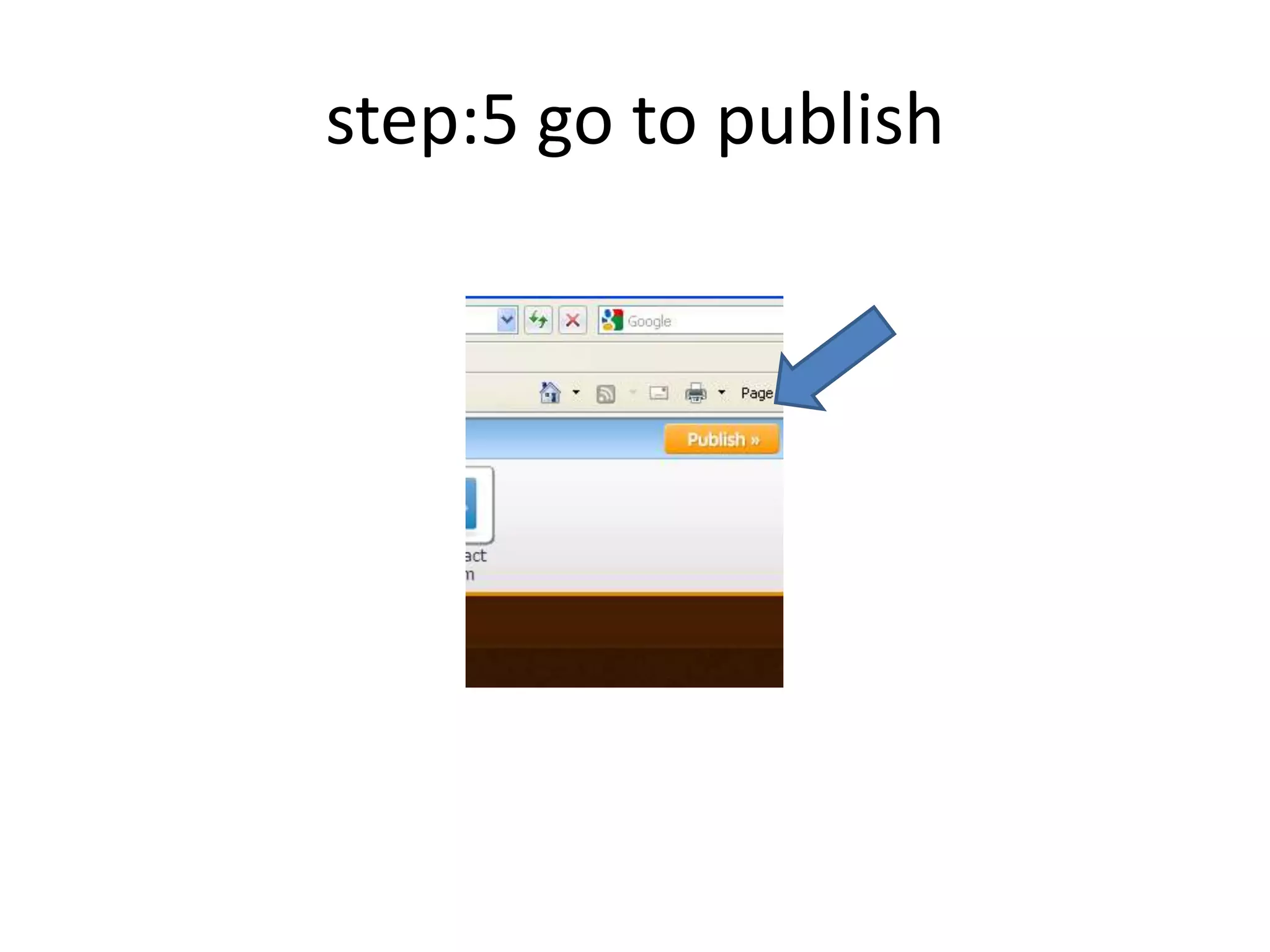 step:5 go to publish