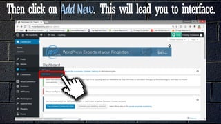 Then click on . This will lead you to interface.
 