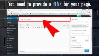 You need to provide a for your page.
 