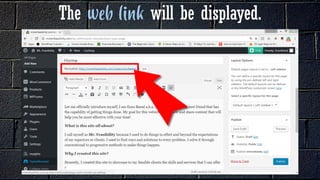 The will be displayed.
 