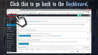 Click this to go back to the .
 