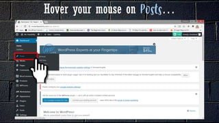 Hover your mouse on …
 