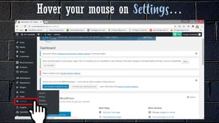 Hover your mouse on …
 