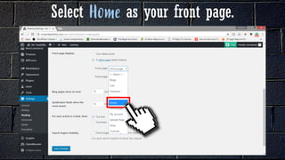 Select as your front page.
 