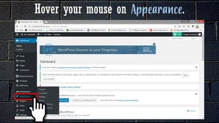 Hover your mouse on .
 