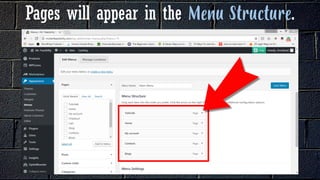 Pages will appear in the .
 
