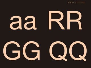 aa RR
GG QQ
 