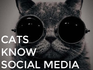 LET’S ADJUST IT A LITTLE:

CATS
KNOW
SOCIAL MEDIA

C H A R AC T E R S PAC E : C O N D E N S E D B Y 10 P T
L I N E S PAC I...