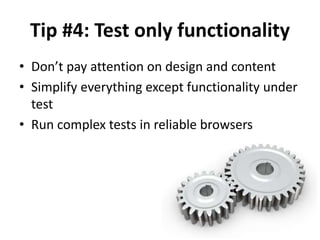 How to make your functional tests really quick