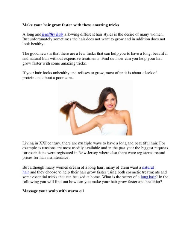 How To Make Your Hair Grow Faster P1