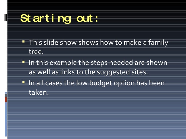 make your own family tree online