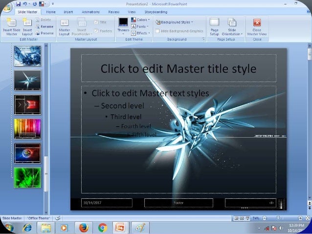 create ppt theme