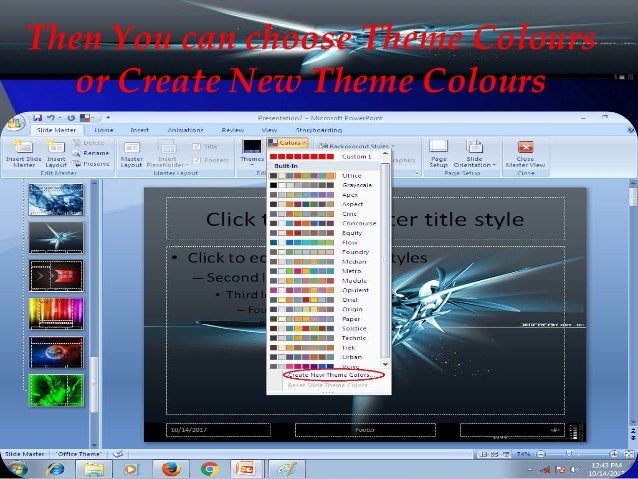 create ppt theme