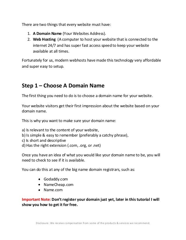 how to make your own website a step by step guide how to make your own website