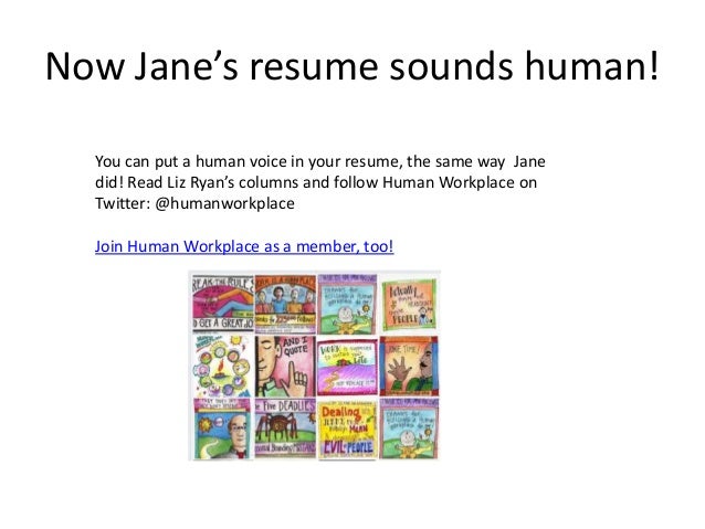 Liz Ryan Human Voiced Resume Example Liz Ryan Human Voiced Resume Example