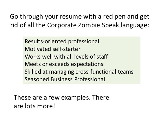 go through your resume with