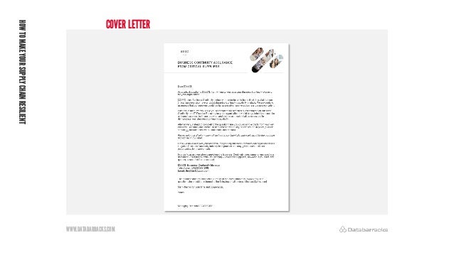 WWW.DATABARRACKS.COM
COVER LETTER
HOW
TO
MAKE
YOUR
SUPPLY
CHAIN
RESILIENT
 