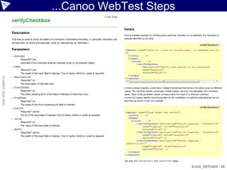 ...Canoo WebTest Steps
© ASERT 2006-2009




                                             AJUG_SEP2009 - 60
 