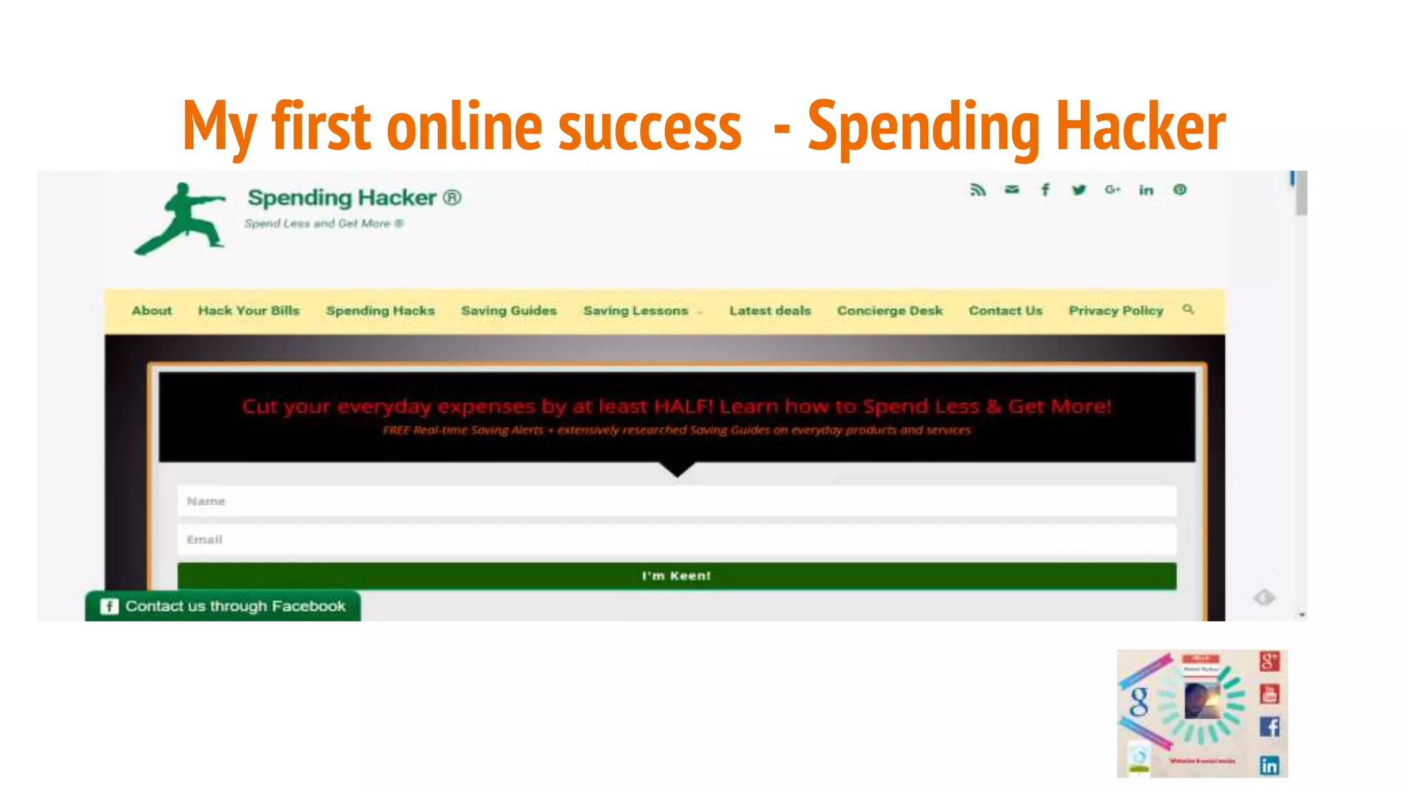 My first online success - Spending Hacker
 
