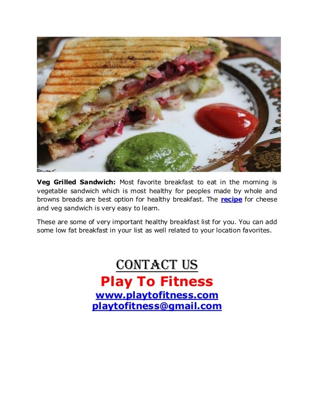 How to manage healthy breakfast for men and women - Play ...