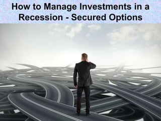 How to Manage Investments in a
Recession - Secured Options
 