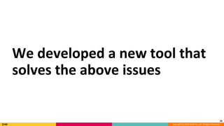 Copyright (C) 2018 DeNA Co.,Ltd. All Rights Reserved.
16
We developed a new tool that
solves the above issues
 