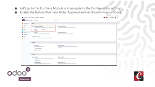 How to Manage Purchase Order Approval in Odoo 18 | PPTX