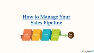 How to Manage Your Sales Pipeline - 10 Tips! | PPTX