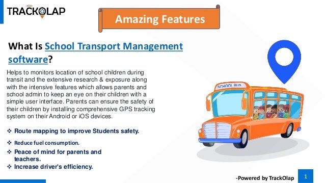 How To Manage School Transport Bus With School Bus Tracking App | PPTX