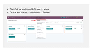 How to Manage Storage Locations in Odoo 15