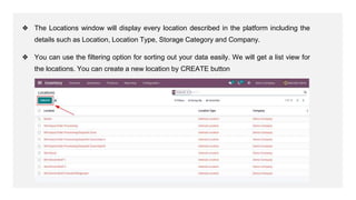 Learn How to Manage Storage Locations Odoo 15