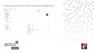 Enterprise
Likewise, we can add new models by clicking the new button.
 