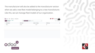 Enterprise
The manufacturer will also be added to the manufacturer section
when we add a new fleet model belonging to a new manufacturer.
Like this, we can manage fleet models of our organization.
 