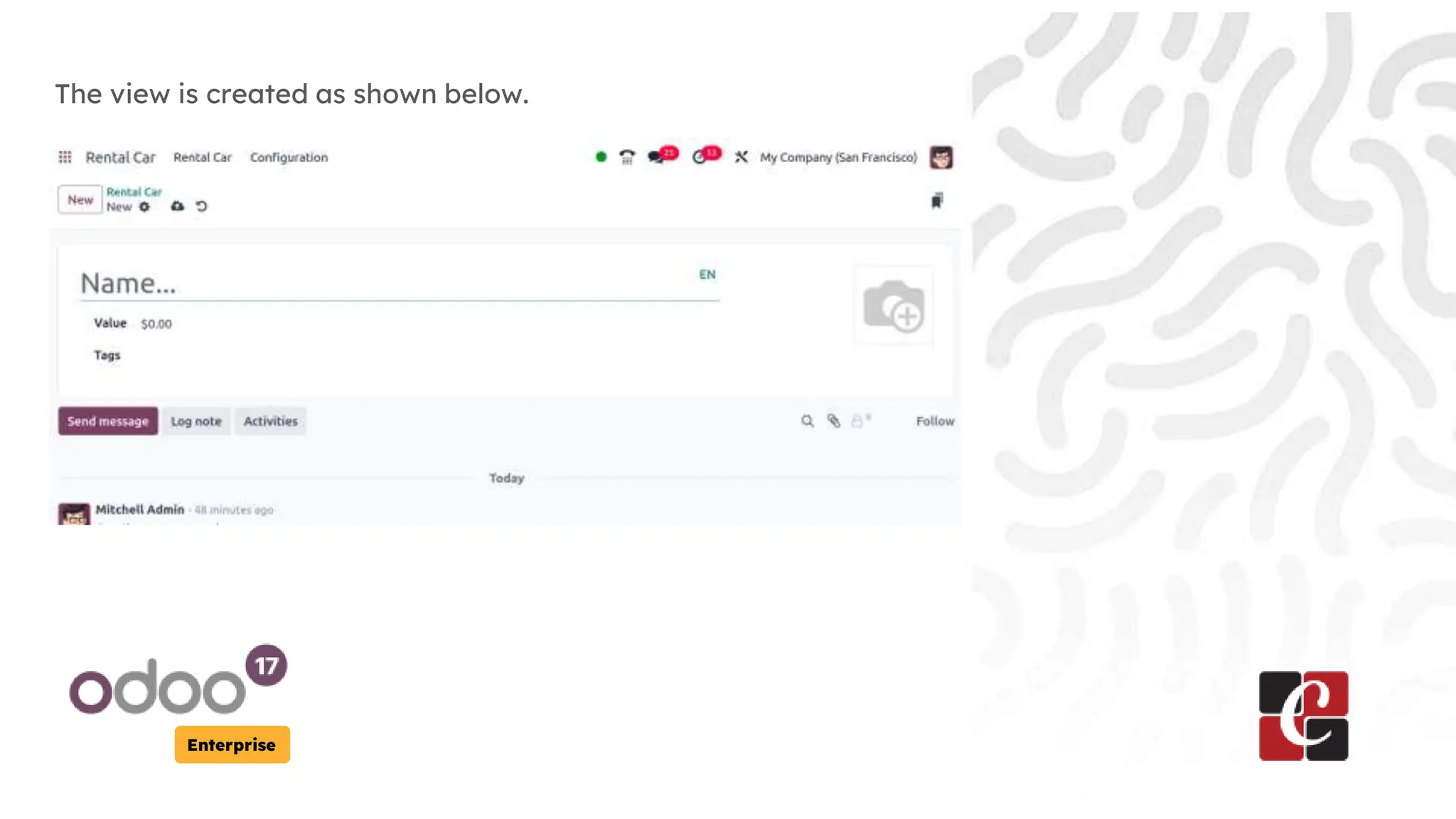 Enterprise
The view is created as shown below.
 
