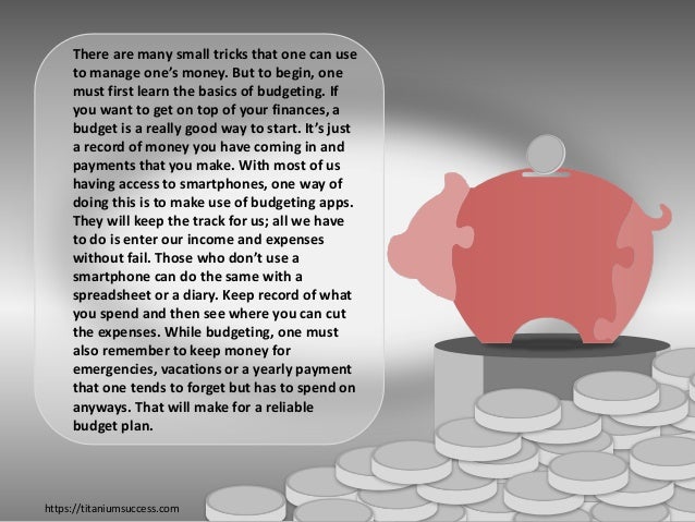 how to handle your money
