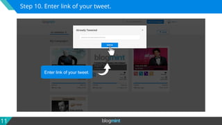 Step By Step Guide: How To Manually Add Tweet Links On Blogmint