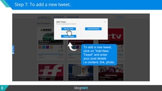Step By Step Guide: How To Manually Add Tweet Links On Blogmint