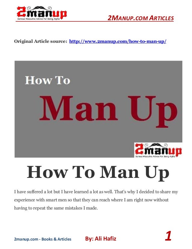 How To Man Up