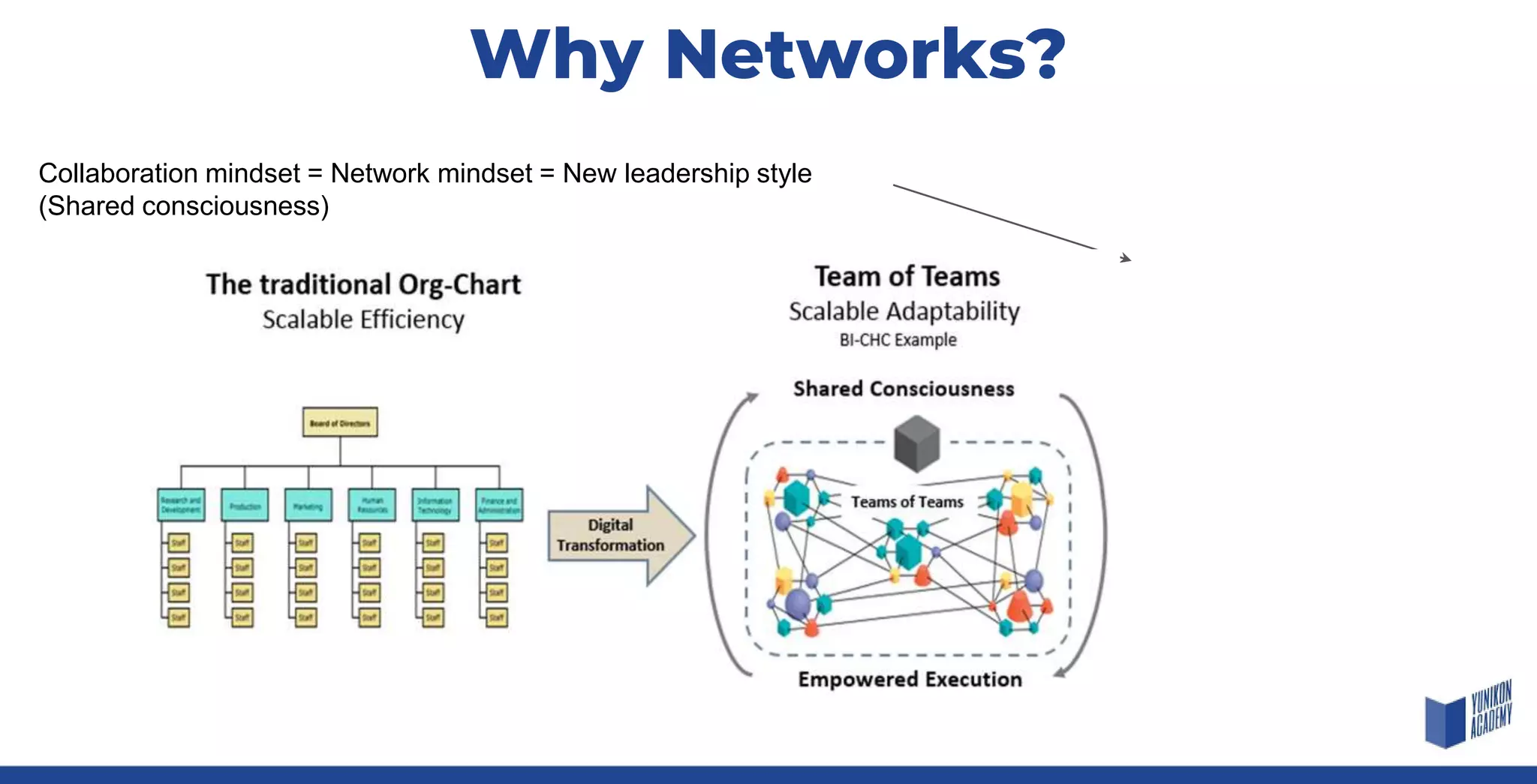 Why Networks?
Collaboration mindset = Network mindset = New leadership style
(Shared consciousness)
 