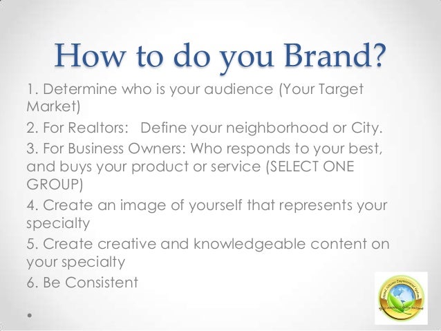 How to market and brand yourself