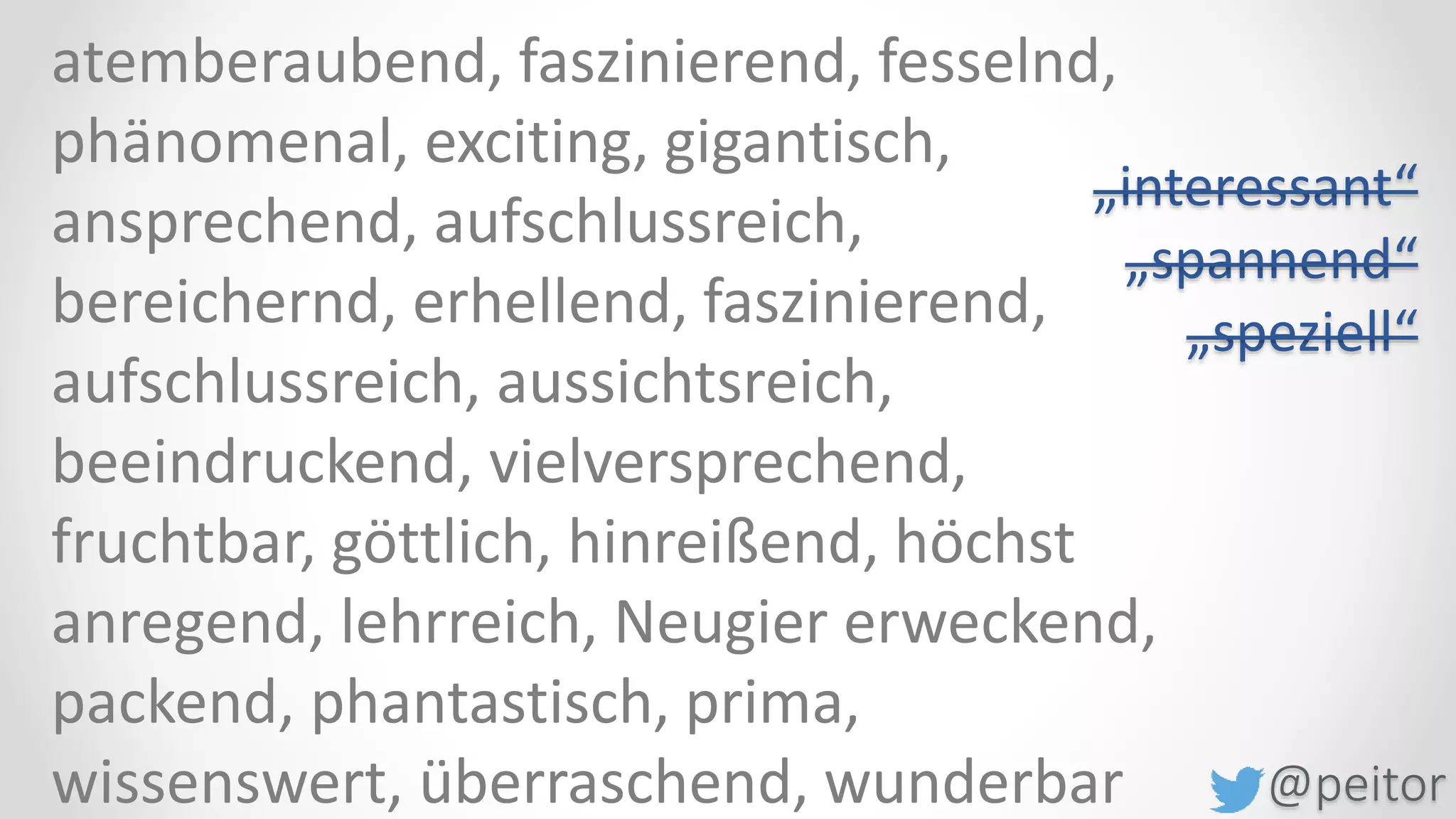 @peitor
# Collect
& Experiment
 