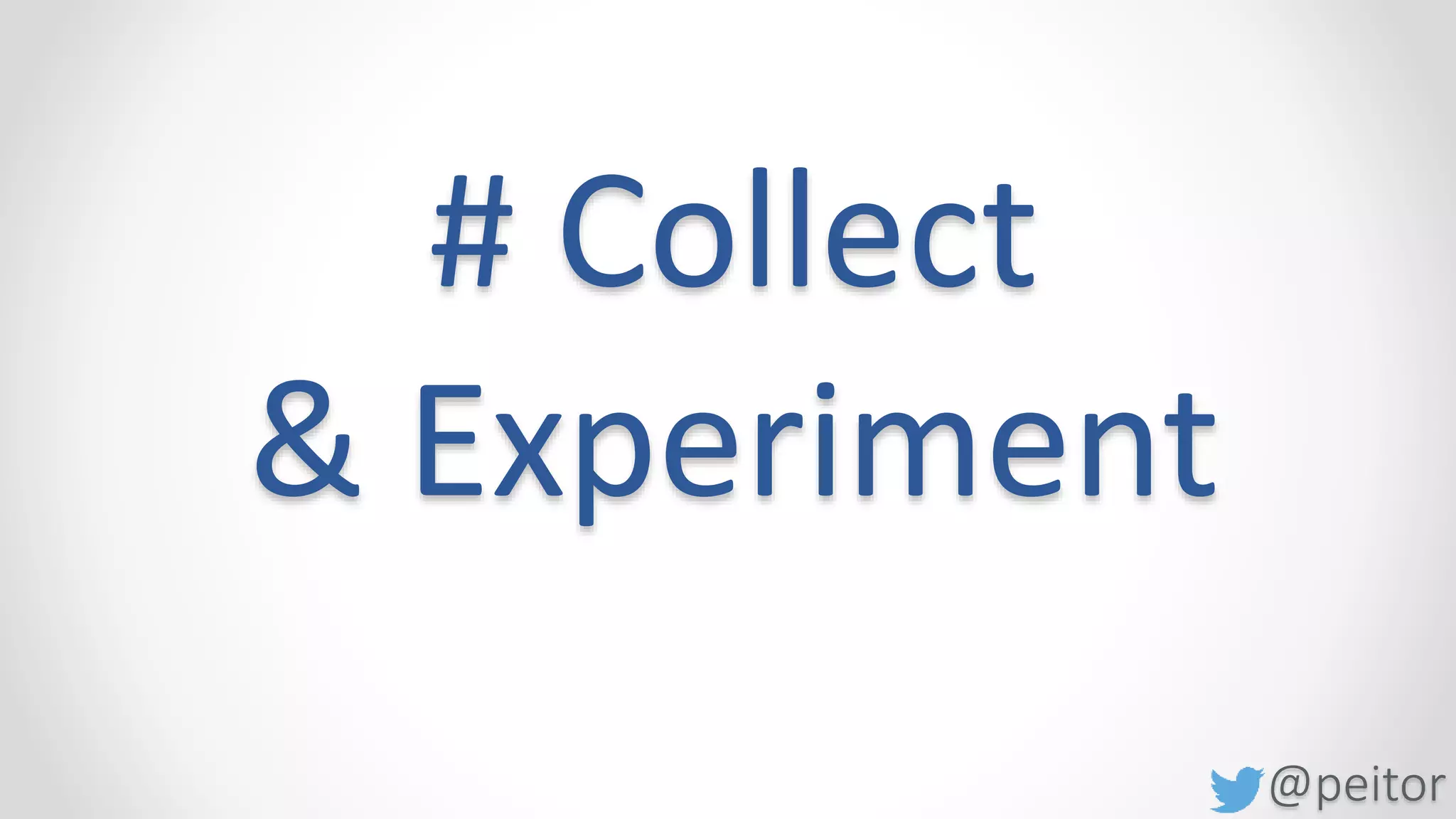 @peitor
A good engineer learns from his
mistakes,
 