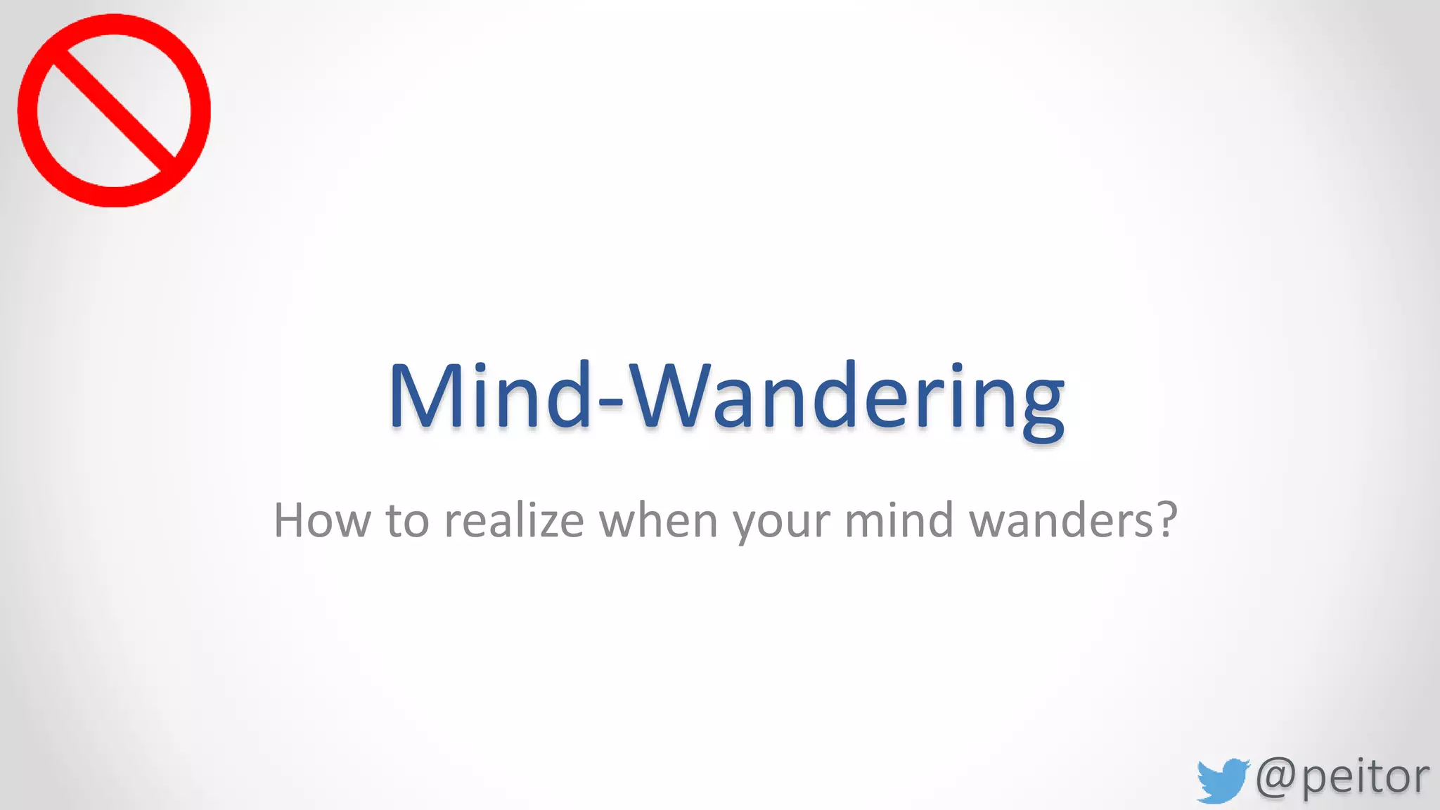 @peitor
# Meditation
 