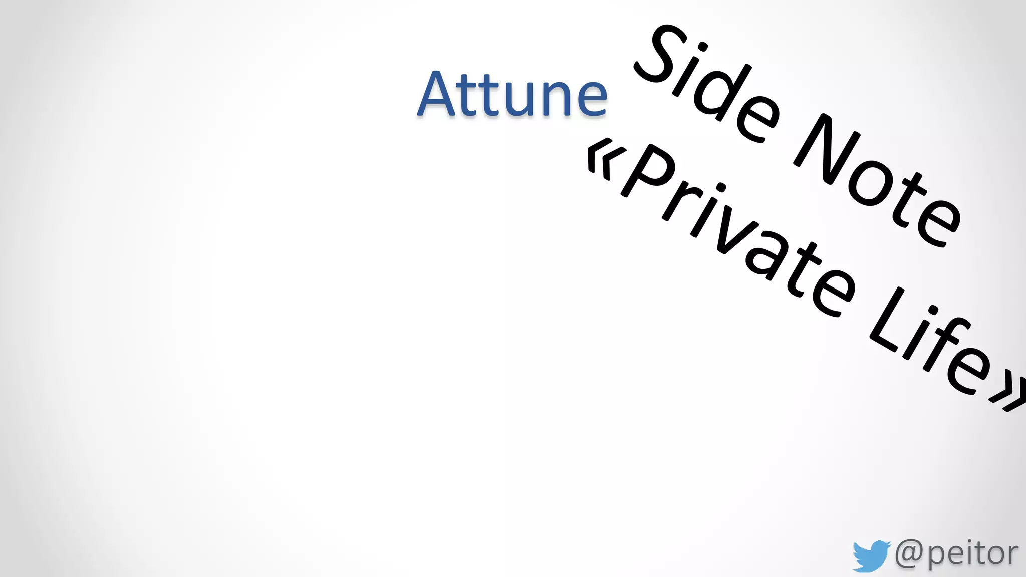 @peitor
Skip the small talk
 