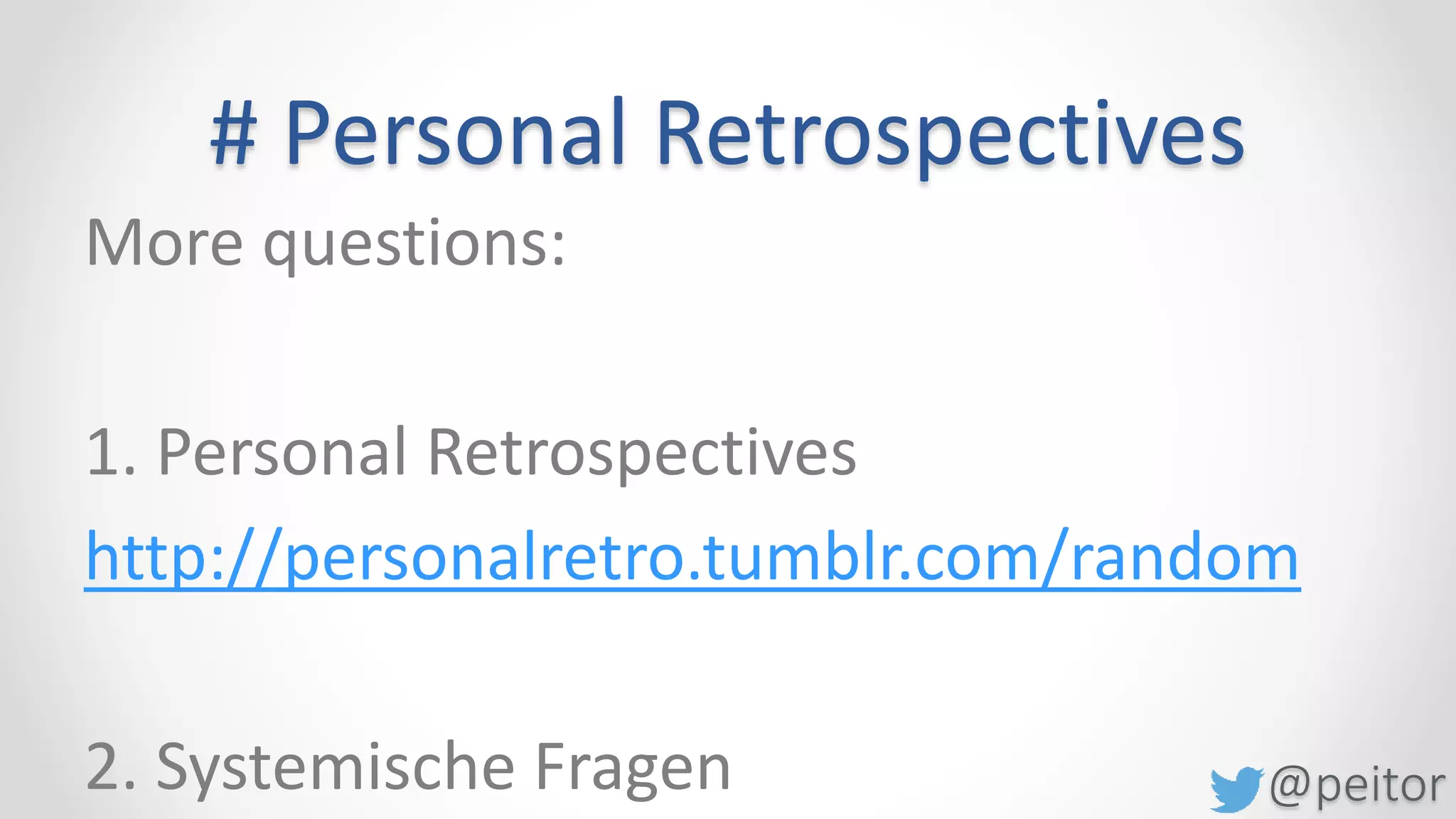 @peitor
Anchor positive feedback
Pull up in hard times…
 