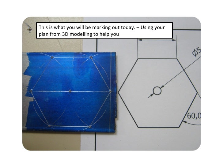Year 10 Engineering Lesson 5 How To Mark Out The Spinner 2