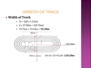 How to mark track 400mt. 80 mt Part 2 | PPTX