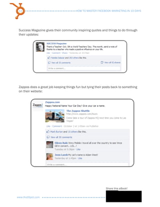 Facebook Marketing in 10 Days - Mastering Slide 12