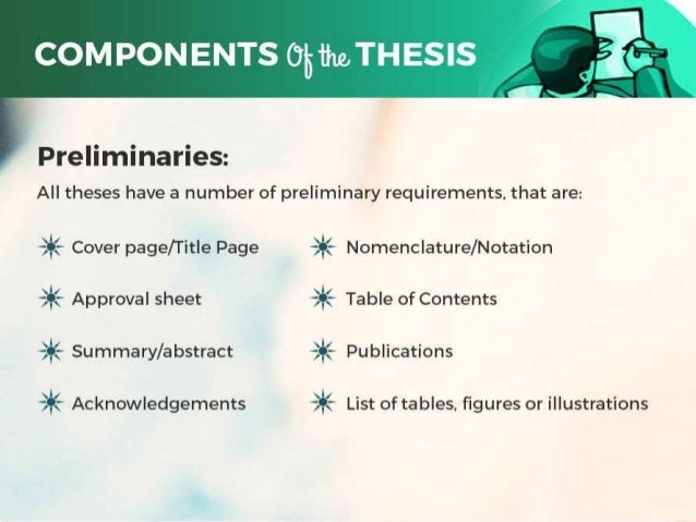 dissertation components