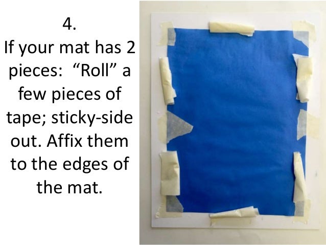 How to mat an artwork for display